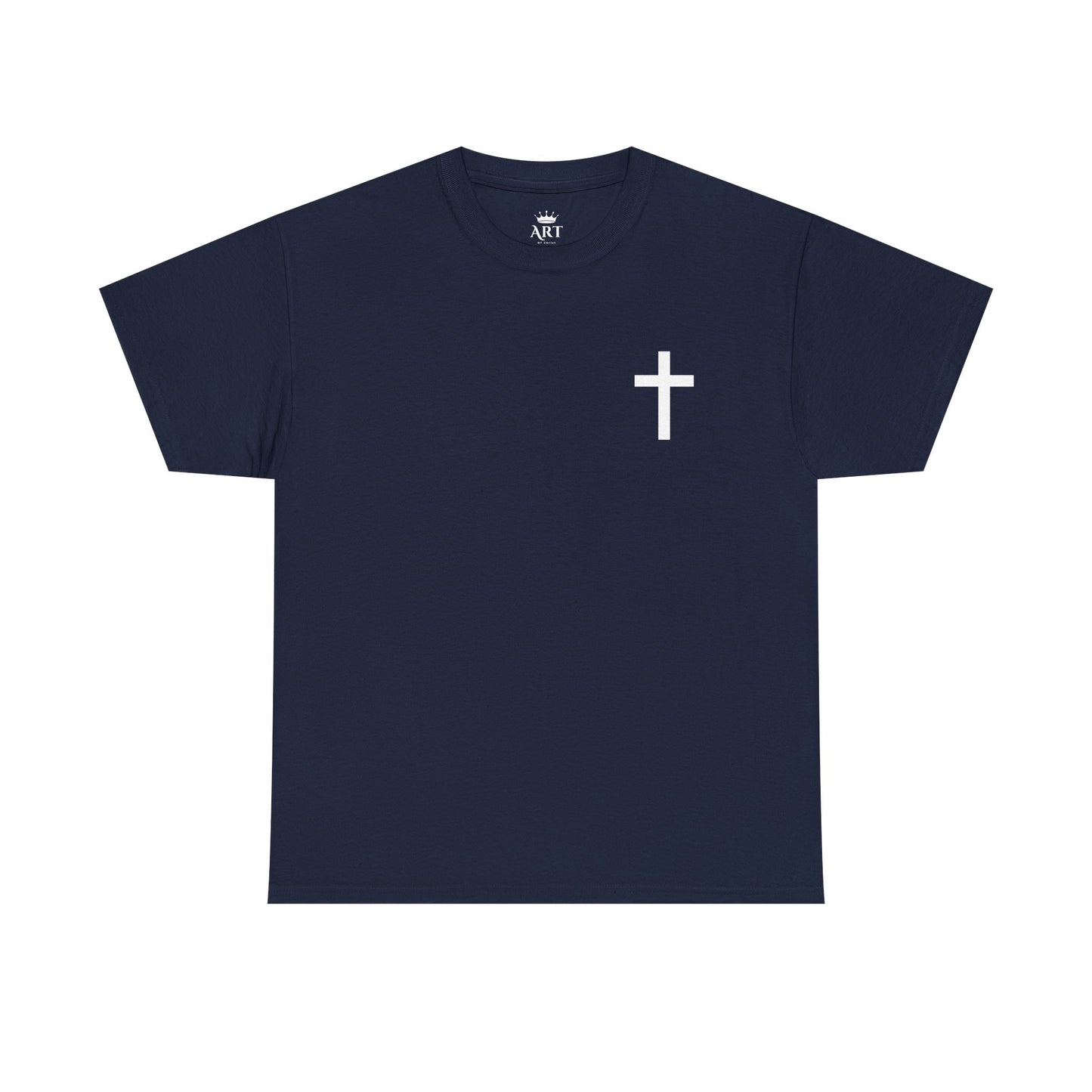 Christian Cross Unisex Tee with Matthew 6:9-13 Prayer