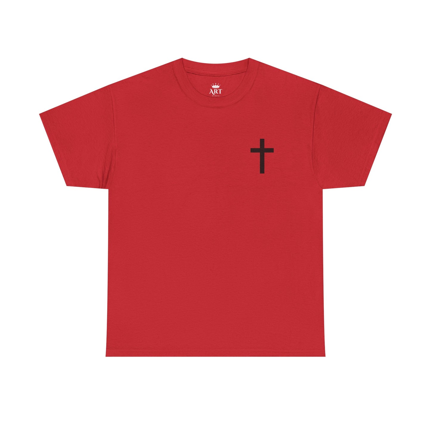 Christian Cross Unisex Tee with Matthew 6:9-13 Prayer
