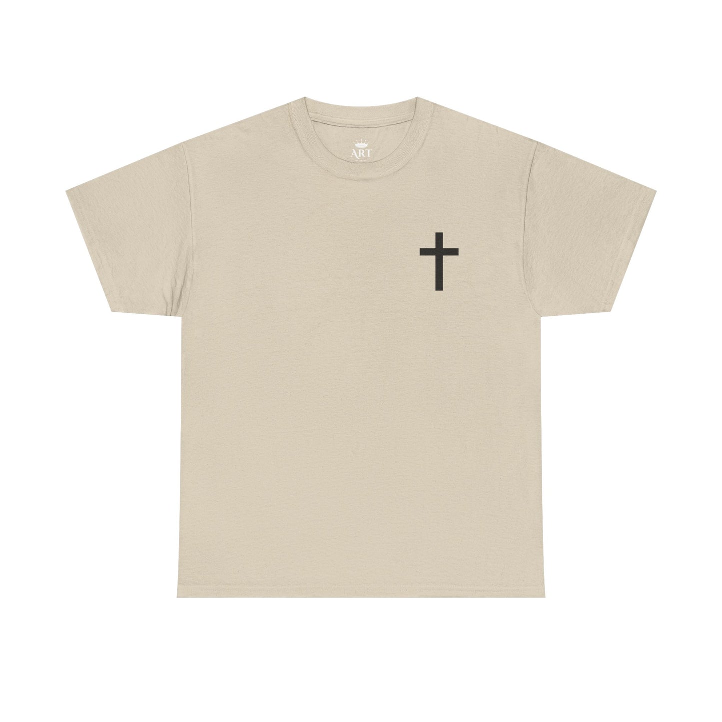 Christian Cross Unisex Tee with Matthew 6:9-13 Prayer