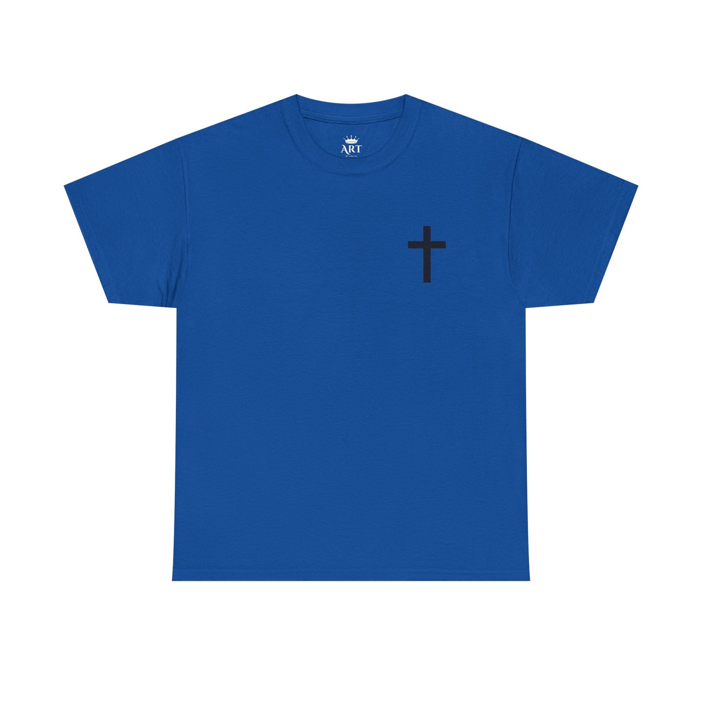 Christian Cross Unisex Tee with Matthew 6:9-13 Prayer