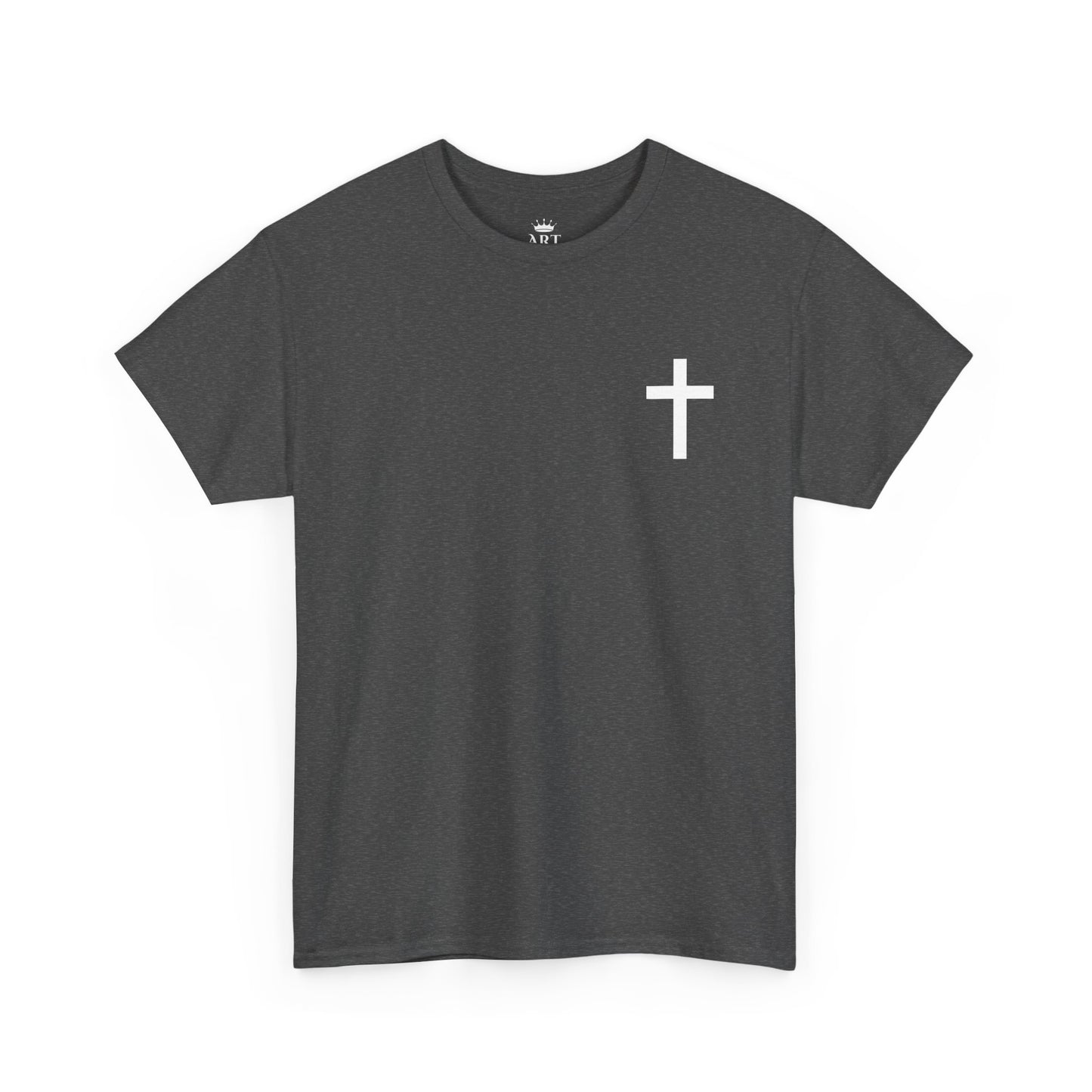 Christian Cross Unisex Tee with Matthew 6:9-13 Prayer