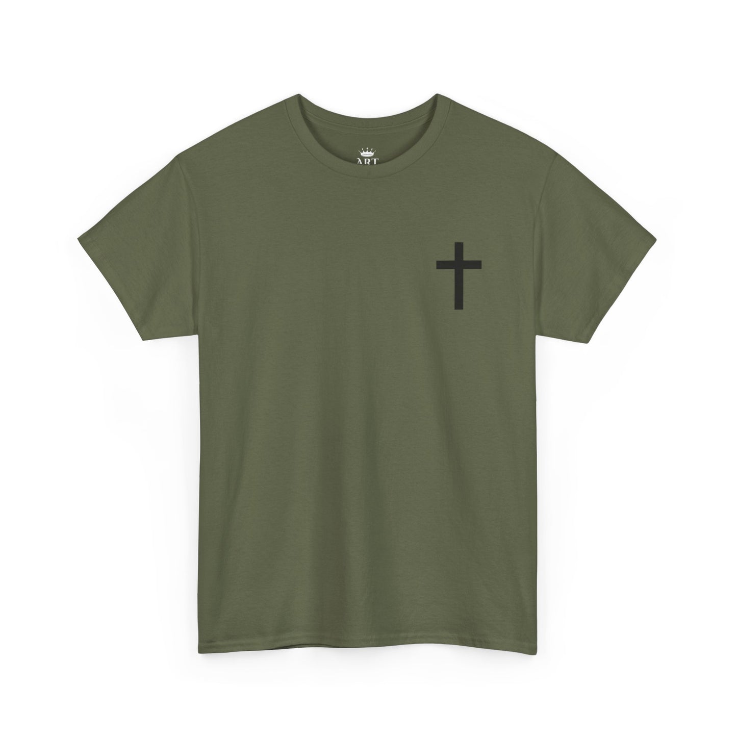 Christian Cross Unisex Tee with Matthew 6:9-13 Prayer