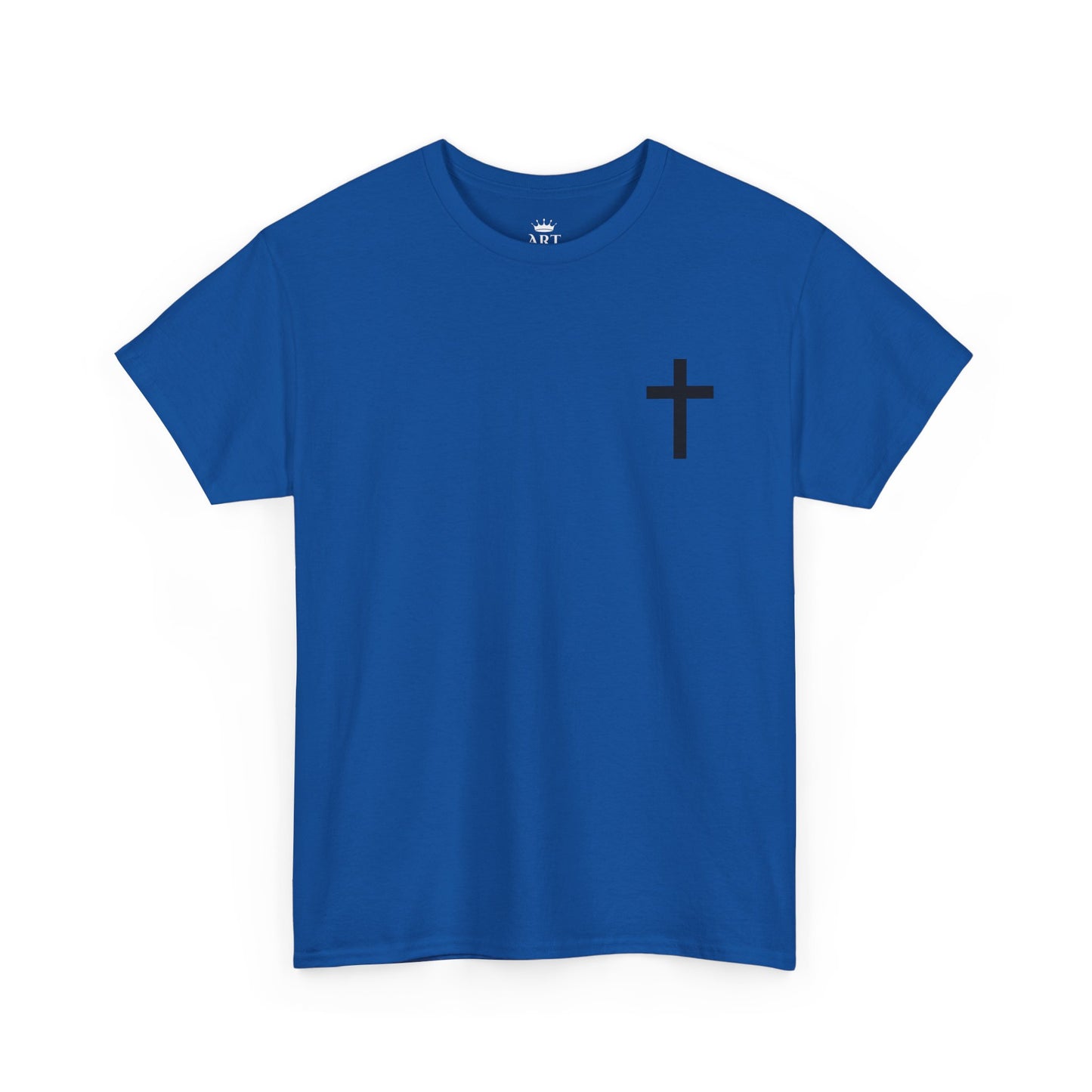 Christian Cross Unisex Tee with Matthew 6:9-13 Prayer