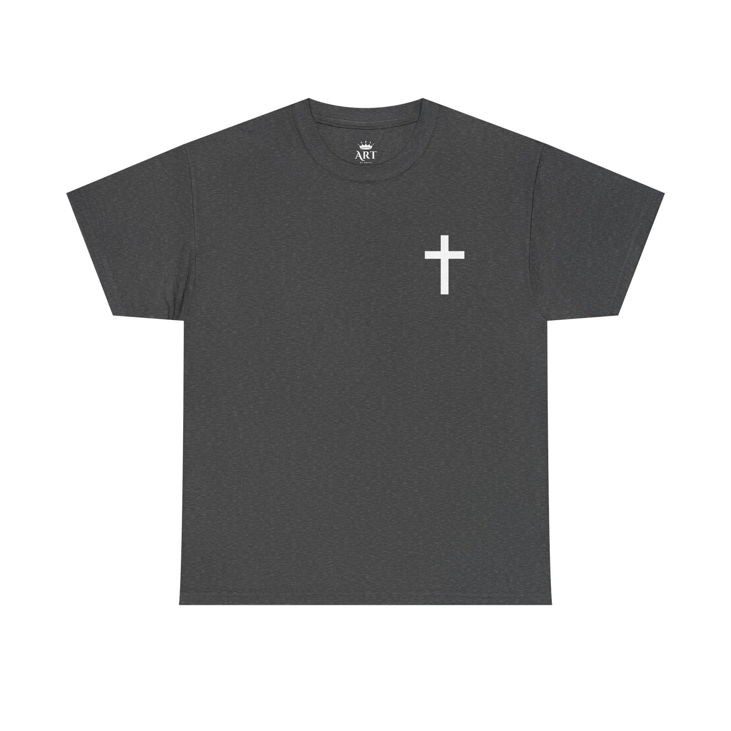 Christian Cross Unisex Tee with Matthew 6:9-13 Prayer