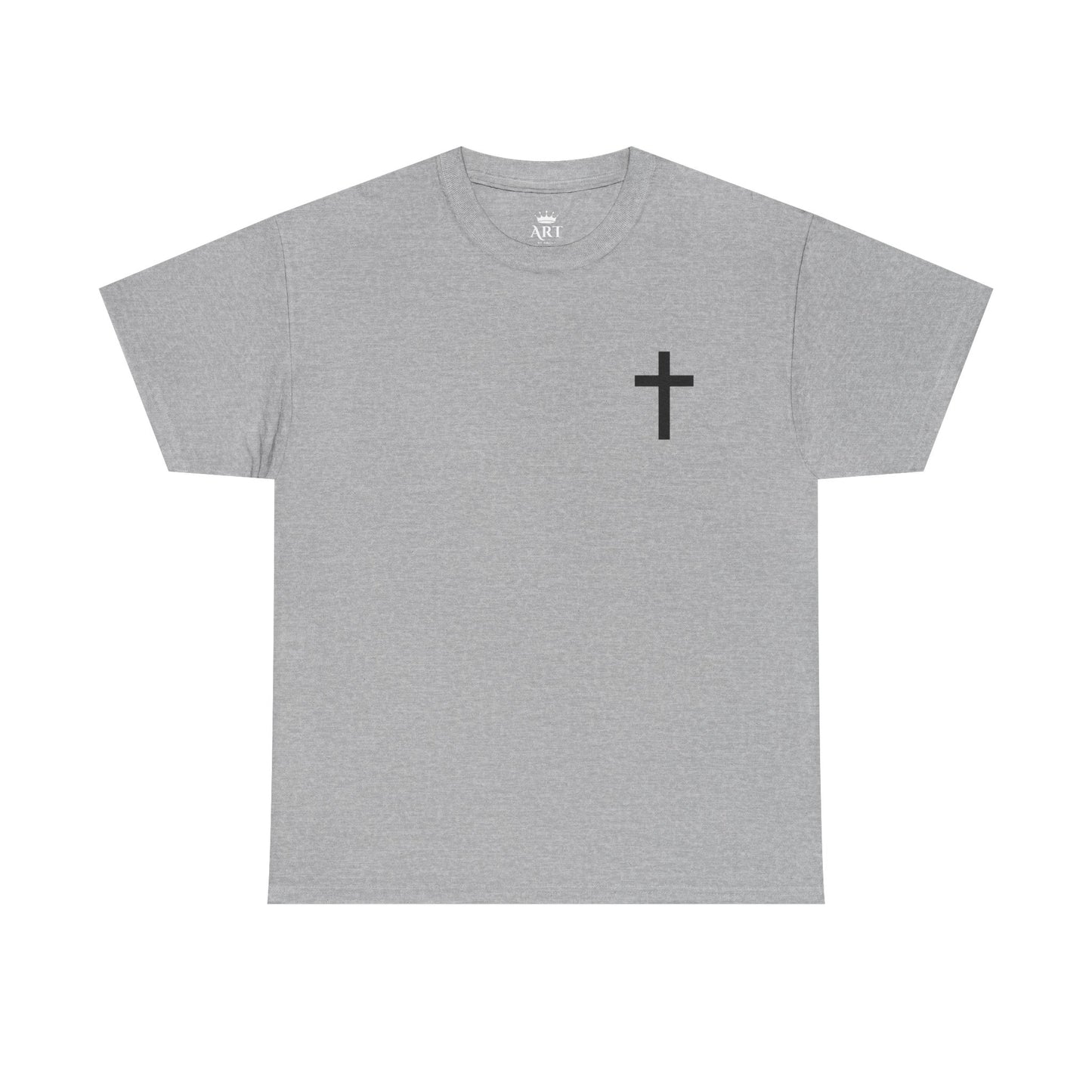 Christian Cross Unisex Tee with Matthew 6:9-13 Prayer