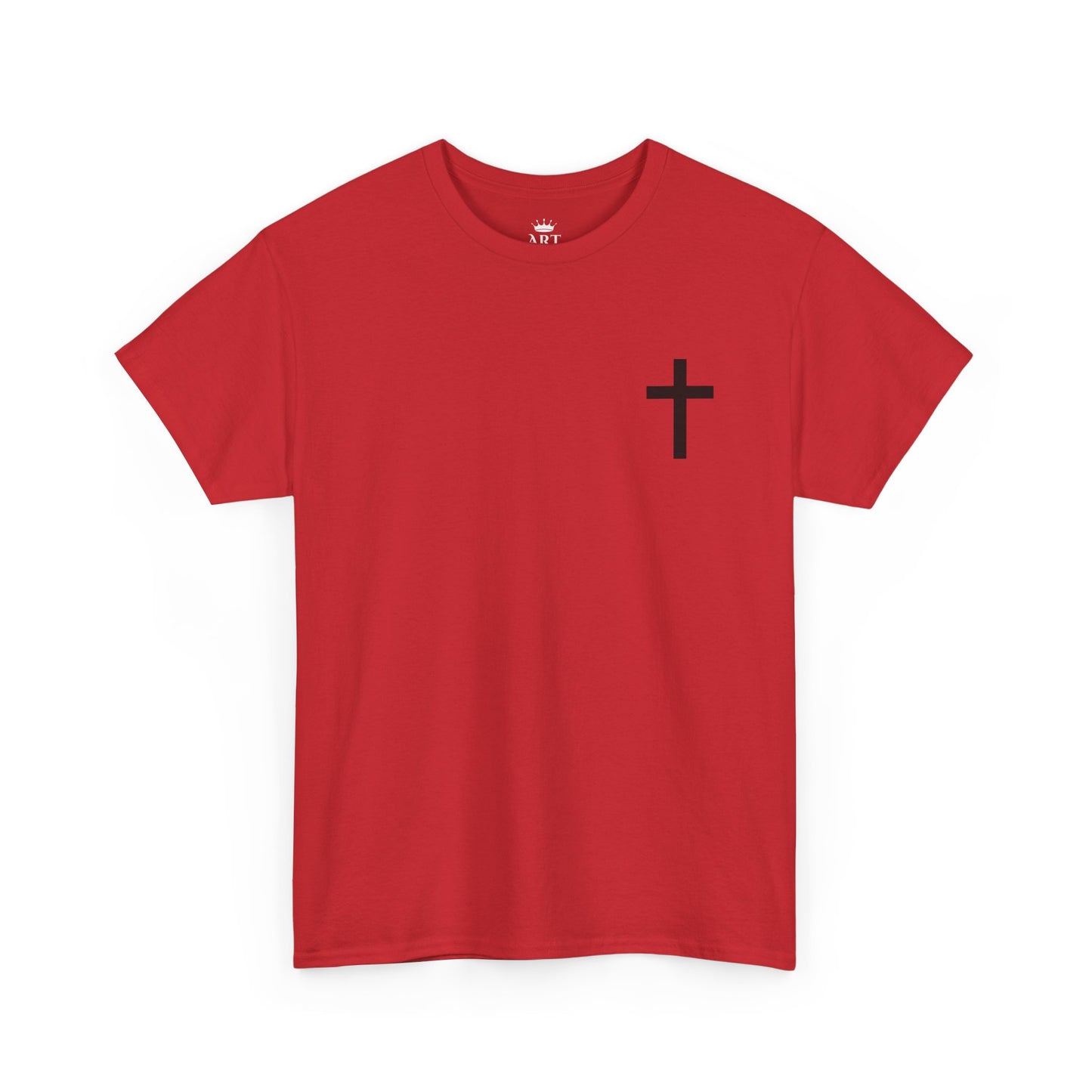 Christian Cross Unisex Tee with Matthew 6:9-13 Prayer