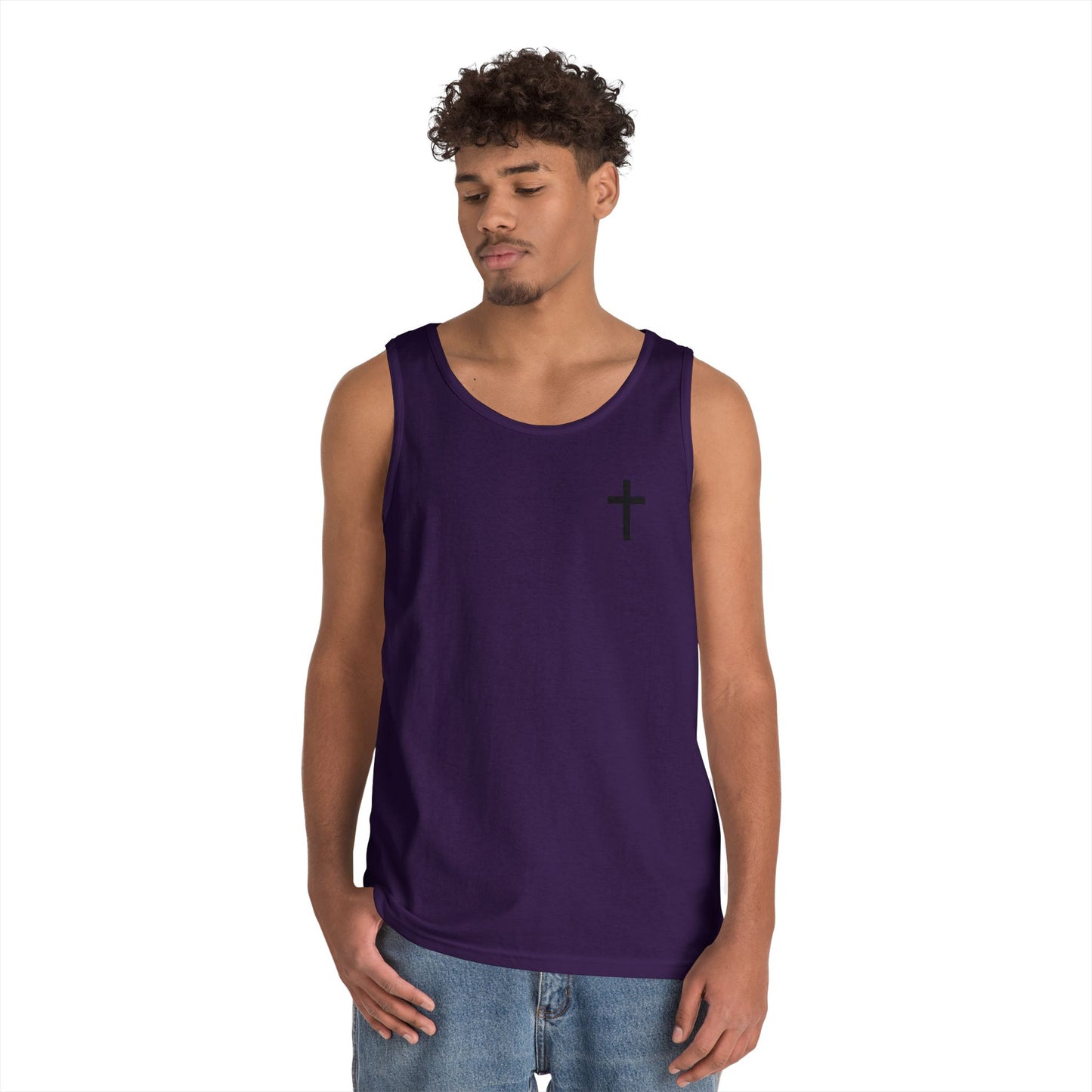 Cross Tank Top - Unisex Heavy Cotton