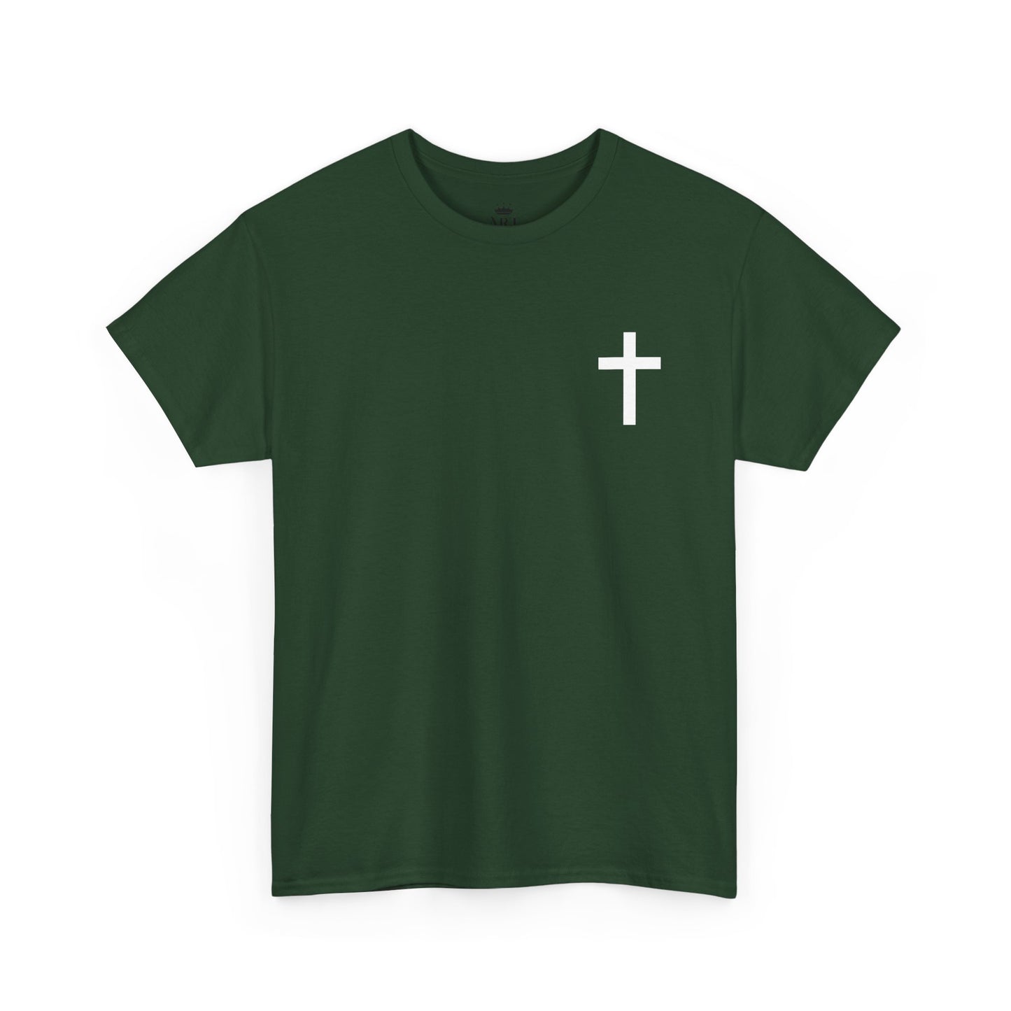 Christian Cross Unisex Tee with Matthew 6:9-13 Prayer