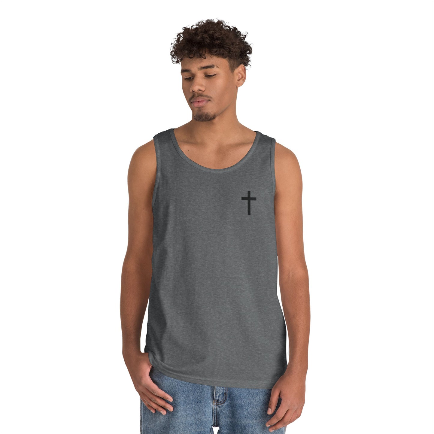 Cross Tank Top - Unisex Heavy Cotton