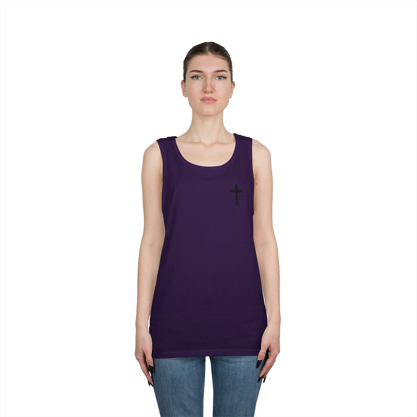 Cross Tank Top - Unisex Heavy Cotton