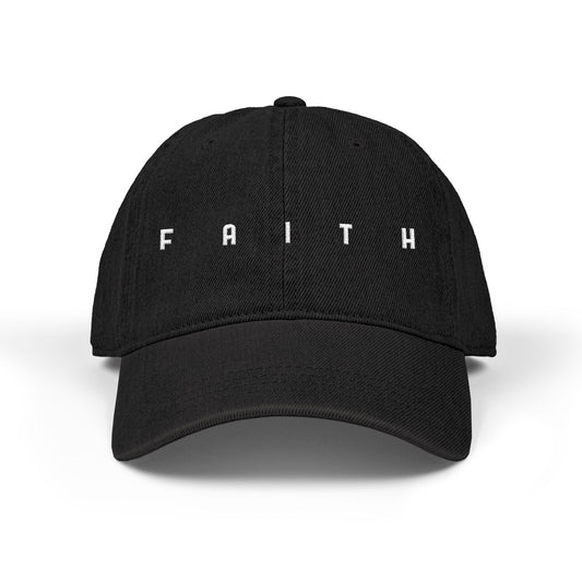 Faith Embroidered Denim Hat