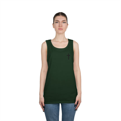 Cross Tank Top - Unisex Heavy Cotton
