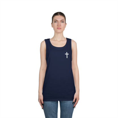 Cross Tank Top - Unisex Heavy Cotton