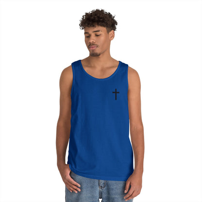 Cross Tank Top - Unisex Heavy Cotton