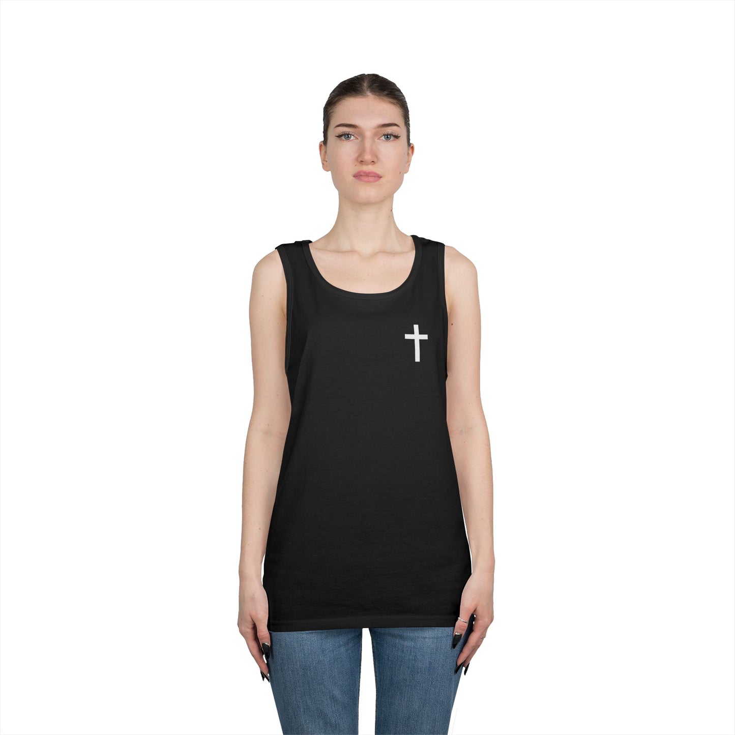 Cross Tank Top - Unisex Heavy Cotton