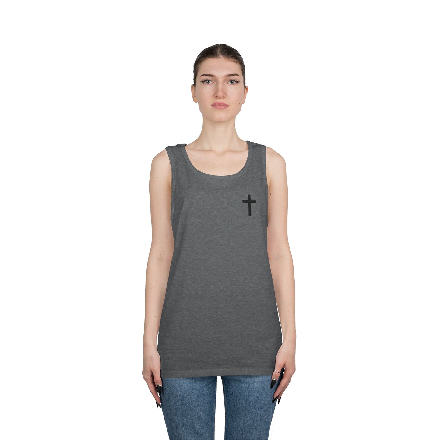 Cross Tank Top - Unisex Heavy Cotton