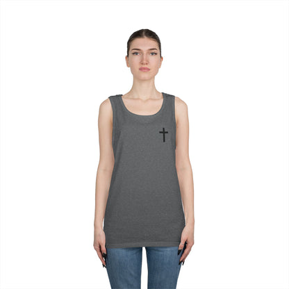 Cross Tank Top - Unisex Heavy Cotton
