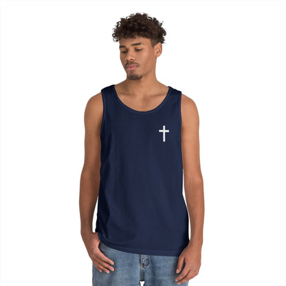 Cross Tank Top - Unisex Heavy Cotton
