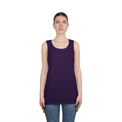 Cross Tank Top - Unisex Heavy Cotton