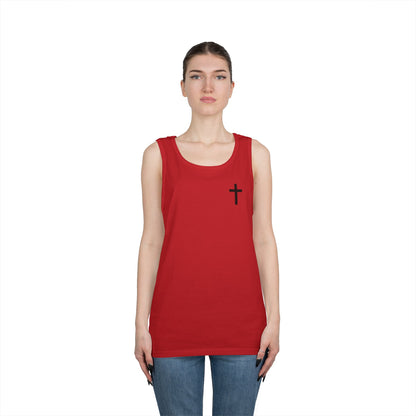 Cross Tank Top - Unisex Heavy Cotton