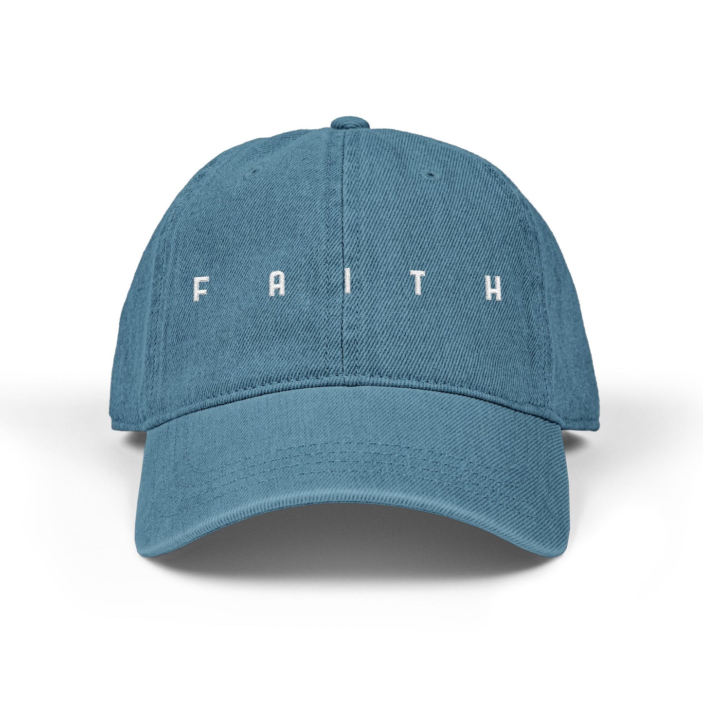 Faith Embroidered Denim Hat