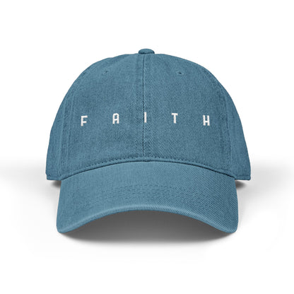 Faith Embroidered Denim Hat